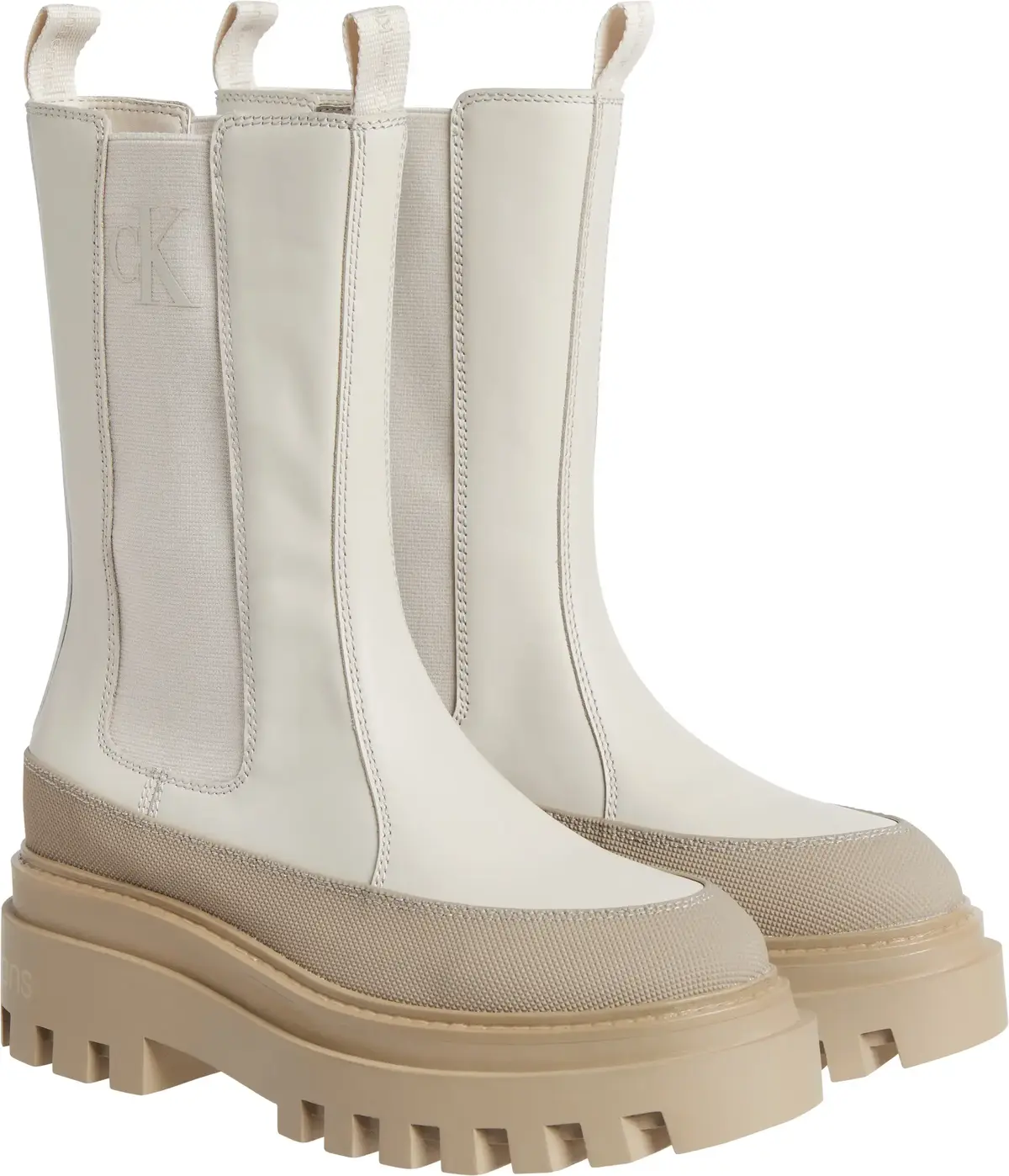 Calvin Klein FLATFORM CHELSEA BOO Kadın Bej Bot