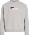 Calvin Klein LAYERED GEL LOGO SWE Erkek Krem Sweatshirt