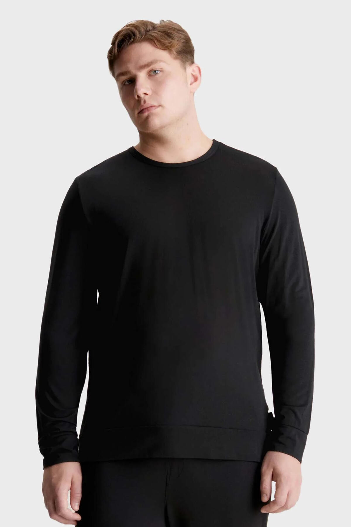 Calvin Klein L/S SWEATSHIRT, P7A Erkek Siyah Sweatshirt