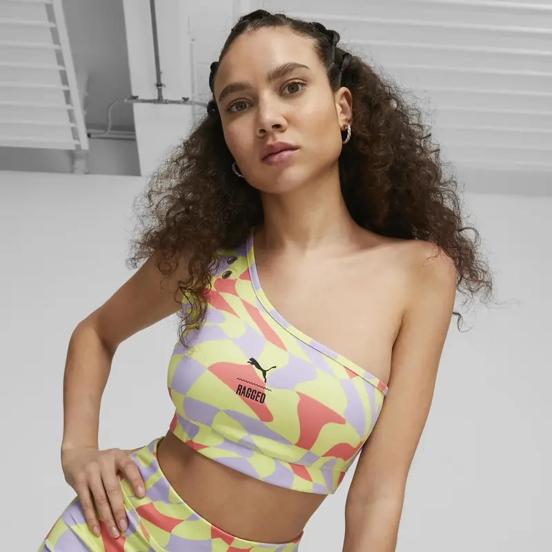 PUMA X TRP AOP Crop Top Kadın Çok Renkli T-Shirt