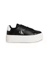 Calvin Klein BOLD FLATF LOW LACE, 0GM Siyah Kadın Spor Ayakkabı & Sneaker