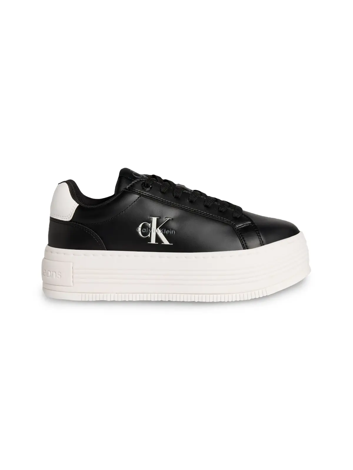 Calvin Klein BOLD FLATF LOW LACE, 0GM Siyah Kadın Spor Ayakkabı & Sneaker
