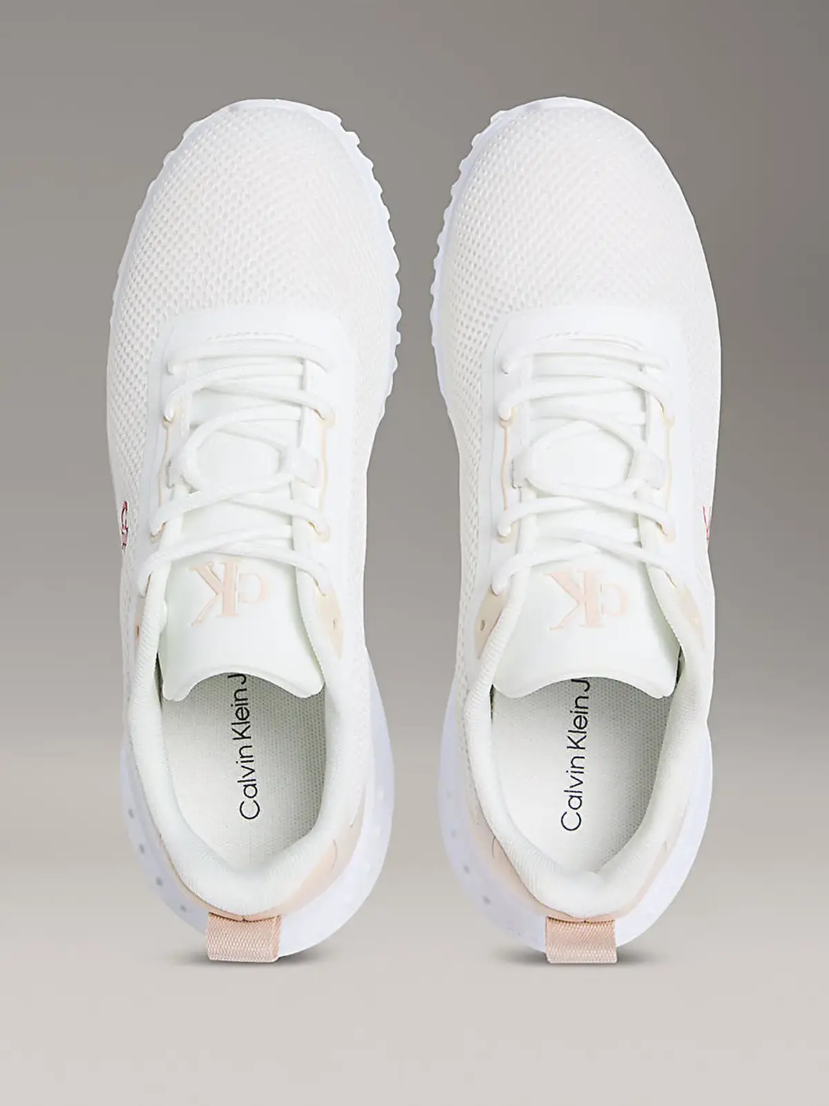 Calvin Klein EVA RUNNER L-UP MIX MESH LOGO CK Beyaz Kadın Günlük Spor Ayakkabı