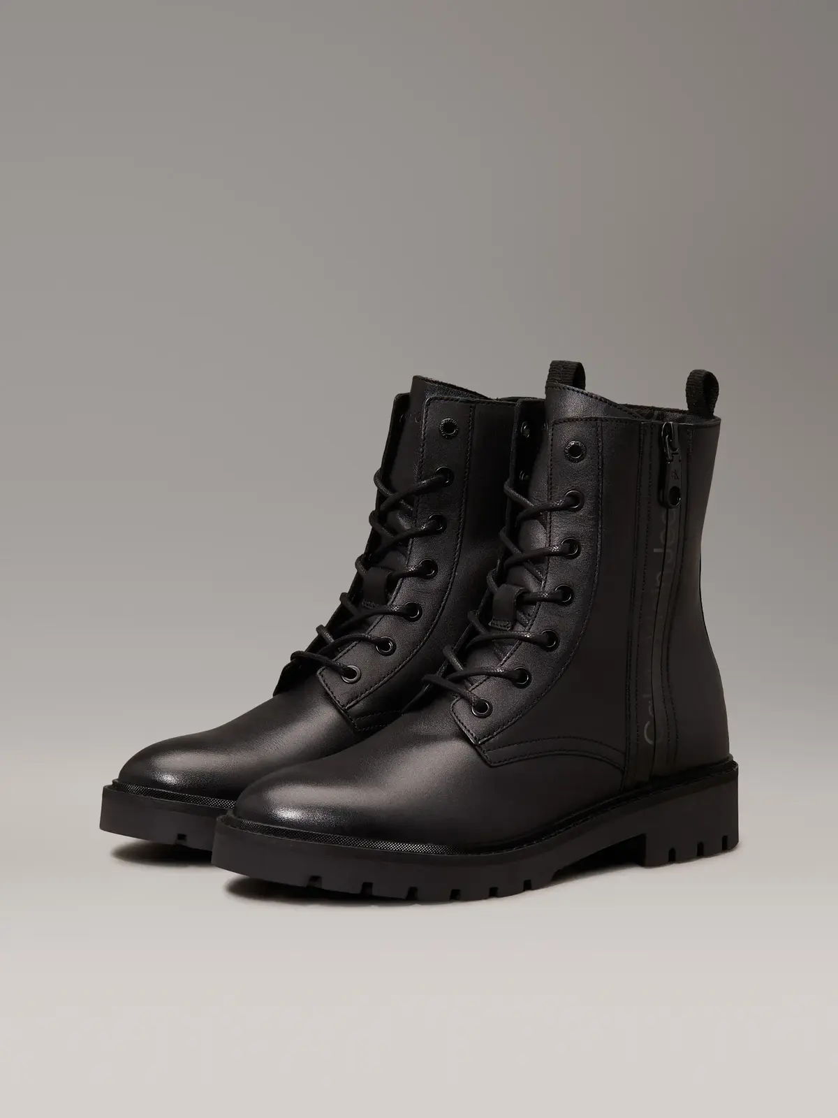 Calvin Klein COMBAT BOOT MID ZIP Kadın Siyah Bot