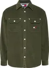 Tommy Hilfiger TJM RLX CORD SHIRT E Erkek Yeşil Gömlek