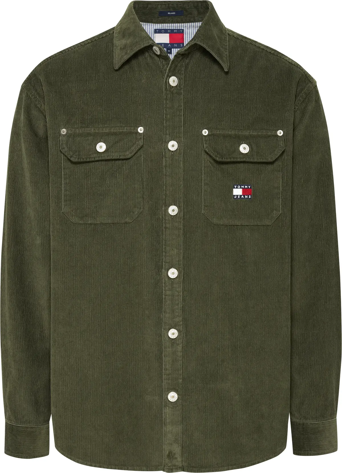 Tommy Hilfiger TJM RLX CORD SHIRT E Erkek Yeşil Gömlek