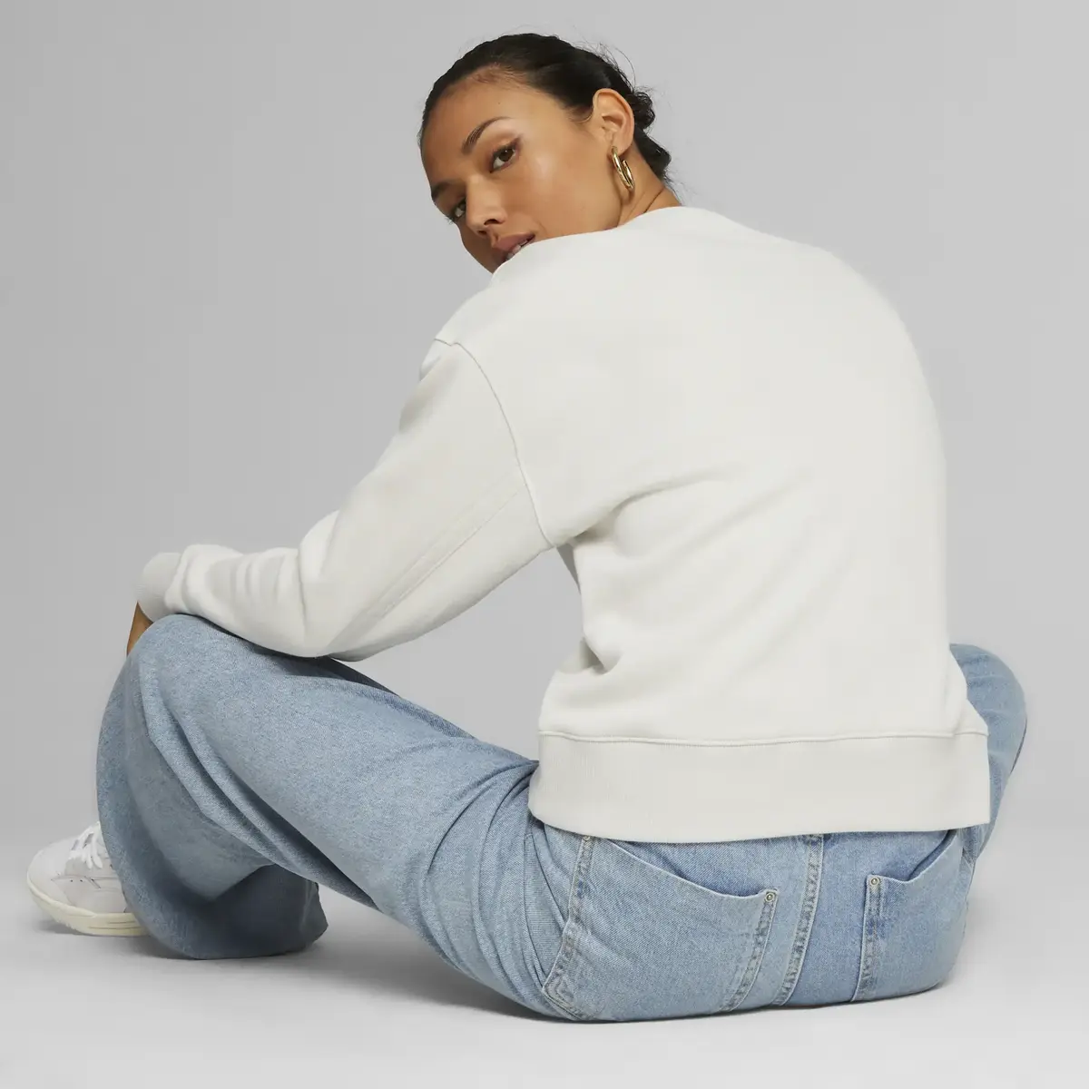 Puma INFUSE Crew Gri Kadın Sweatshirt