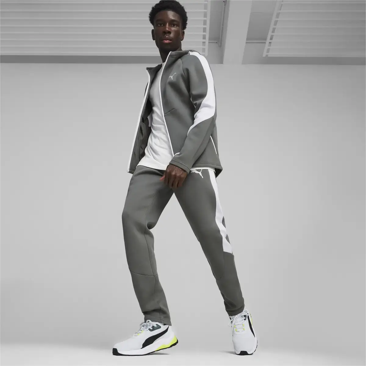 Puma EVOSTRIPE Pants DK Gri Erkek Eşofman Altı