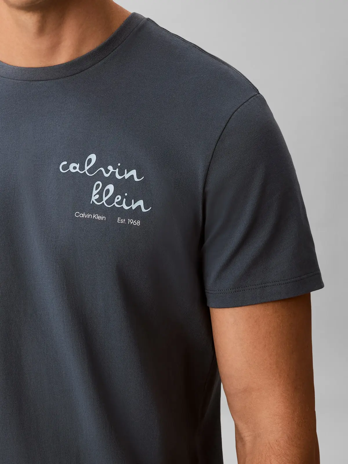 Calvin Klein SS 30S EU CK TRVL LI, CEG Mavi Erkek T-Shirt