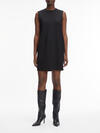 Calvin Klein HEAVY VISCOSE NS SHI Kadın Siyah Elbise