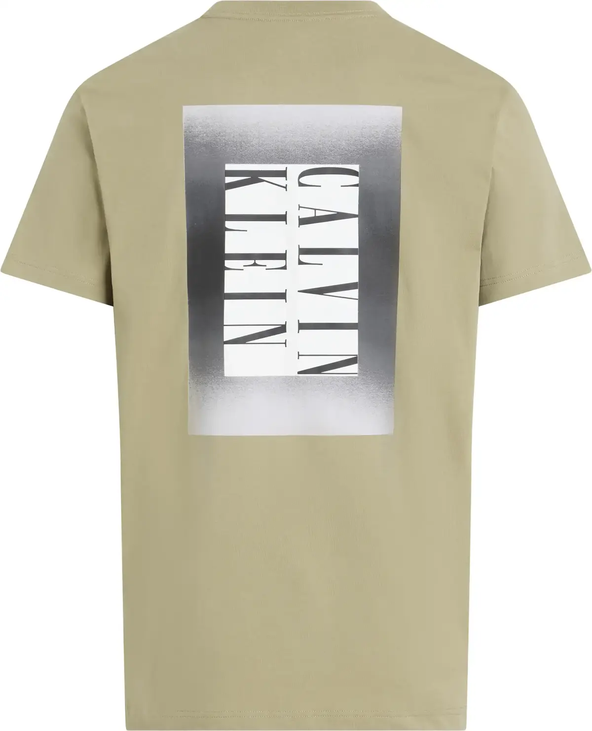 Calvin Klein OMBRE TEXT BOX TEE, HI0 Bej Erkek T-Shirt & Polo