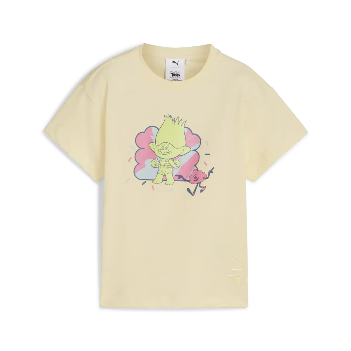 Puma X TROLLS Graphic Tee Sarı Erkek Çocuk T-Shirt