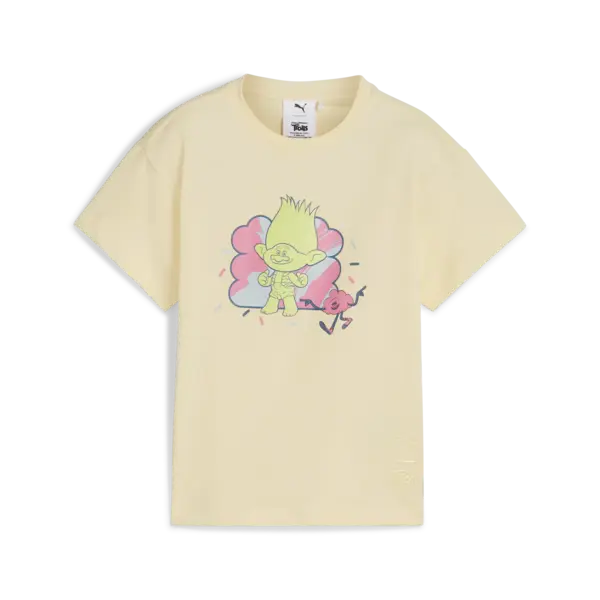 Puma X TROLLS Graphic Tee Sarı Erkek Çocuk T-Shirt