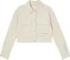 Calvin Klein POLAR FLEECE JACKET Kadın Krem Sweatshirt
