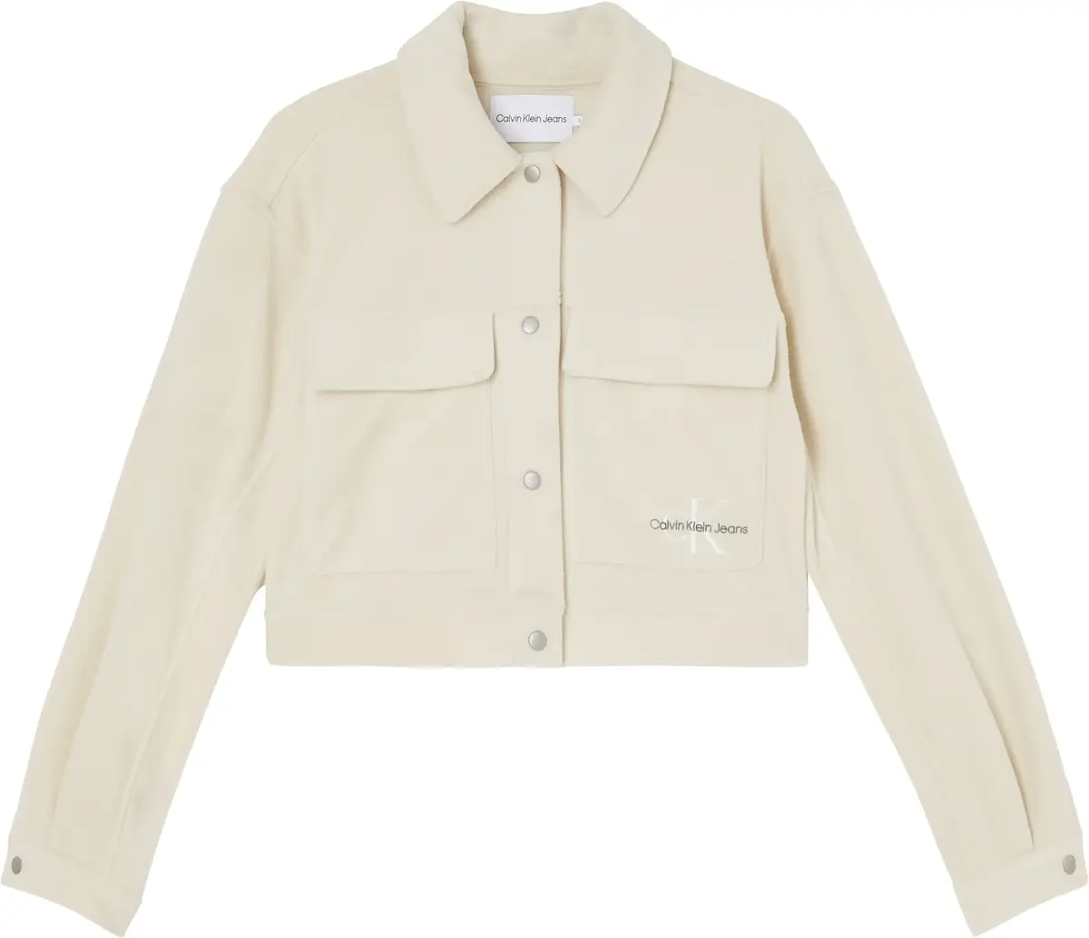 Calvin Klein POLAR FLEECE JACKET Kadın Krem Sweatshirt