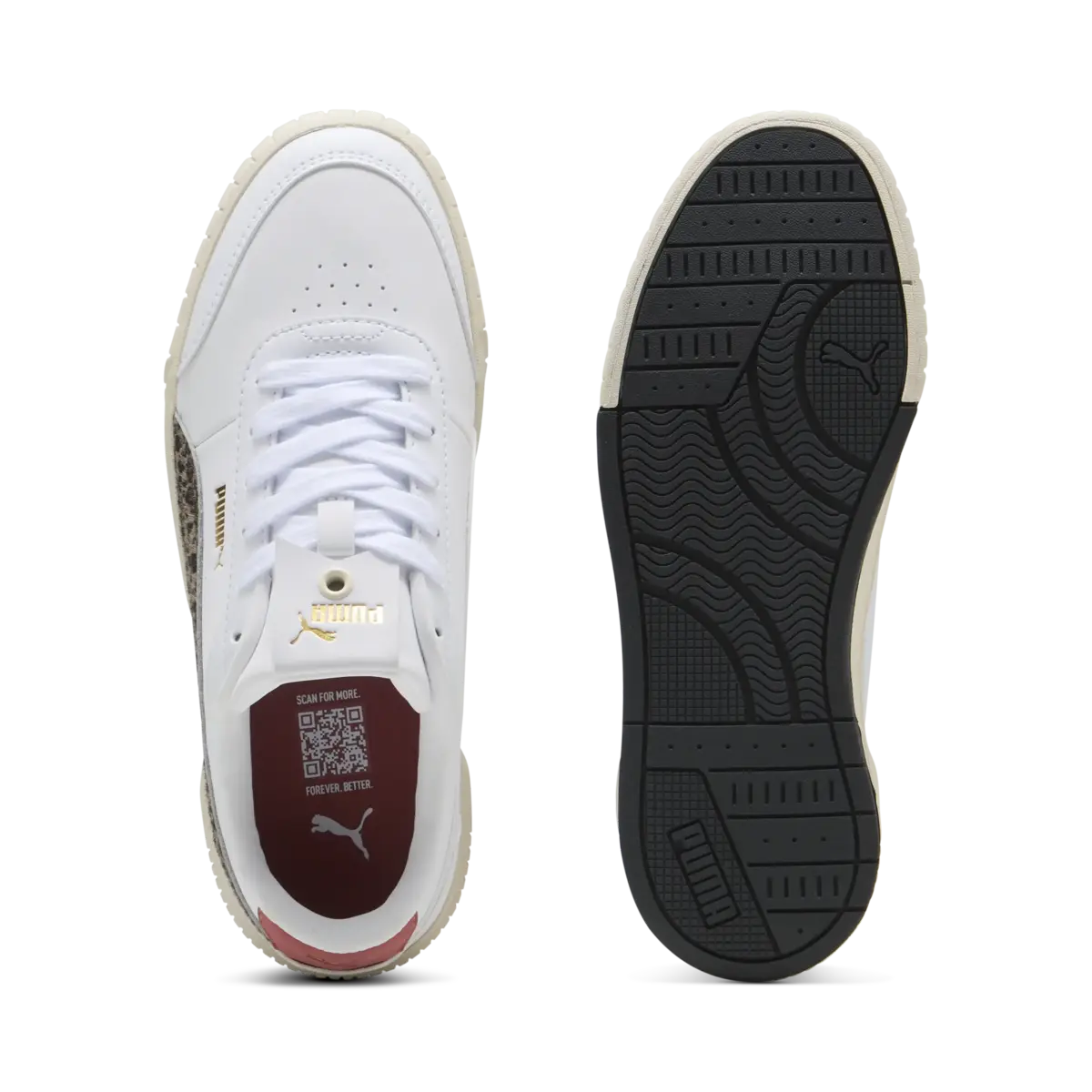 Puma Carina Mia Animal Flair Beyaz Kadın Spor Ayakkabı & Sneaker
