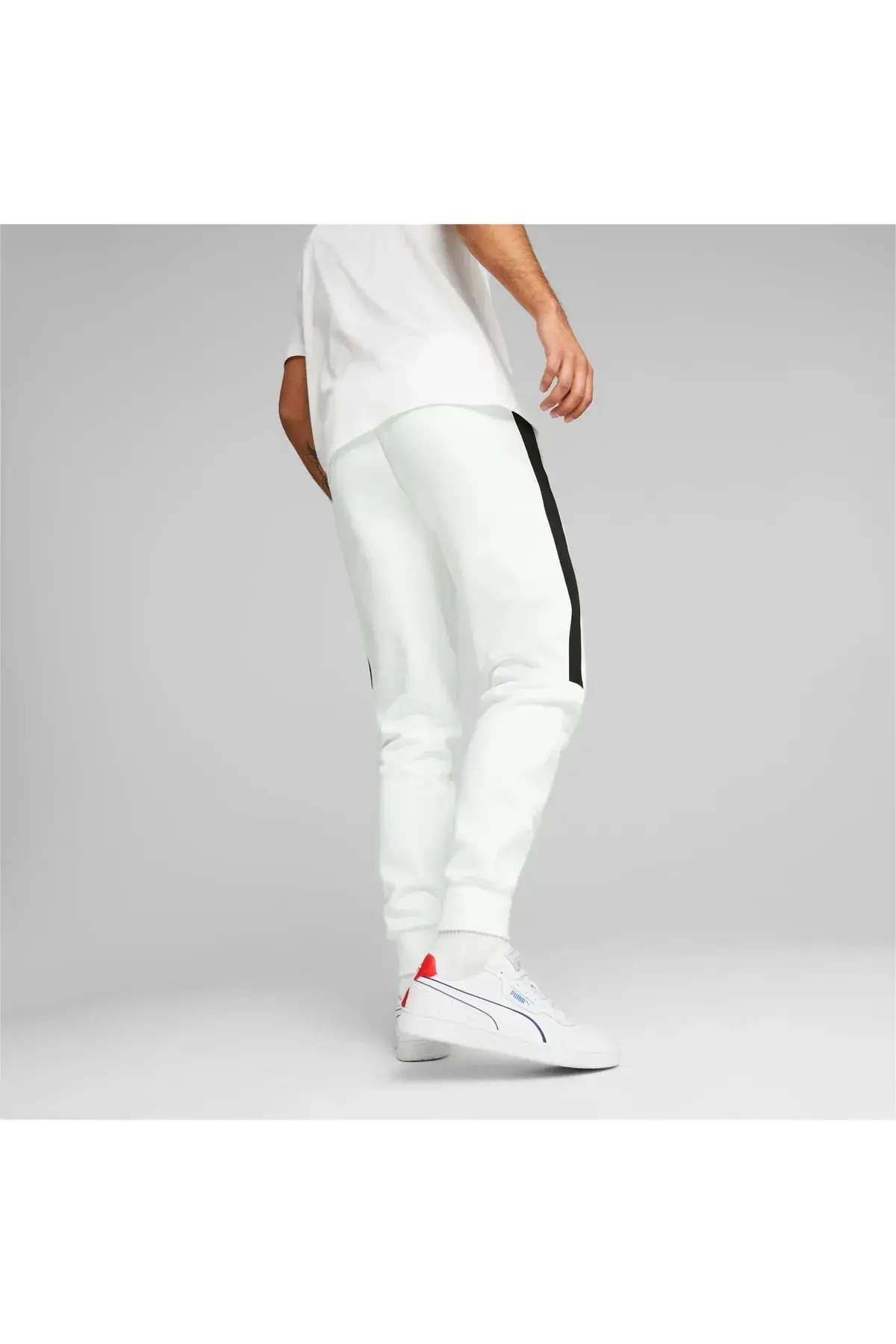 Puma BMW MMS MT7 Track Pants Erkek Beyaz Eşofman Altı