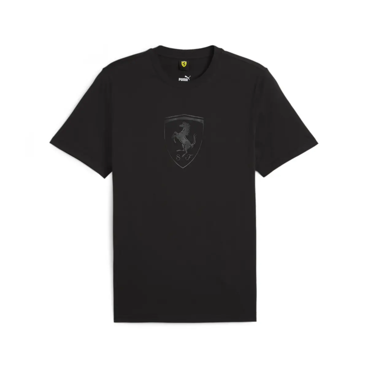 Puma Ferrari Race Big Shld Tonal Siyah Erkek T-Shirt
