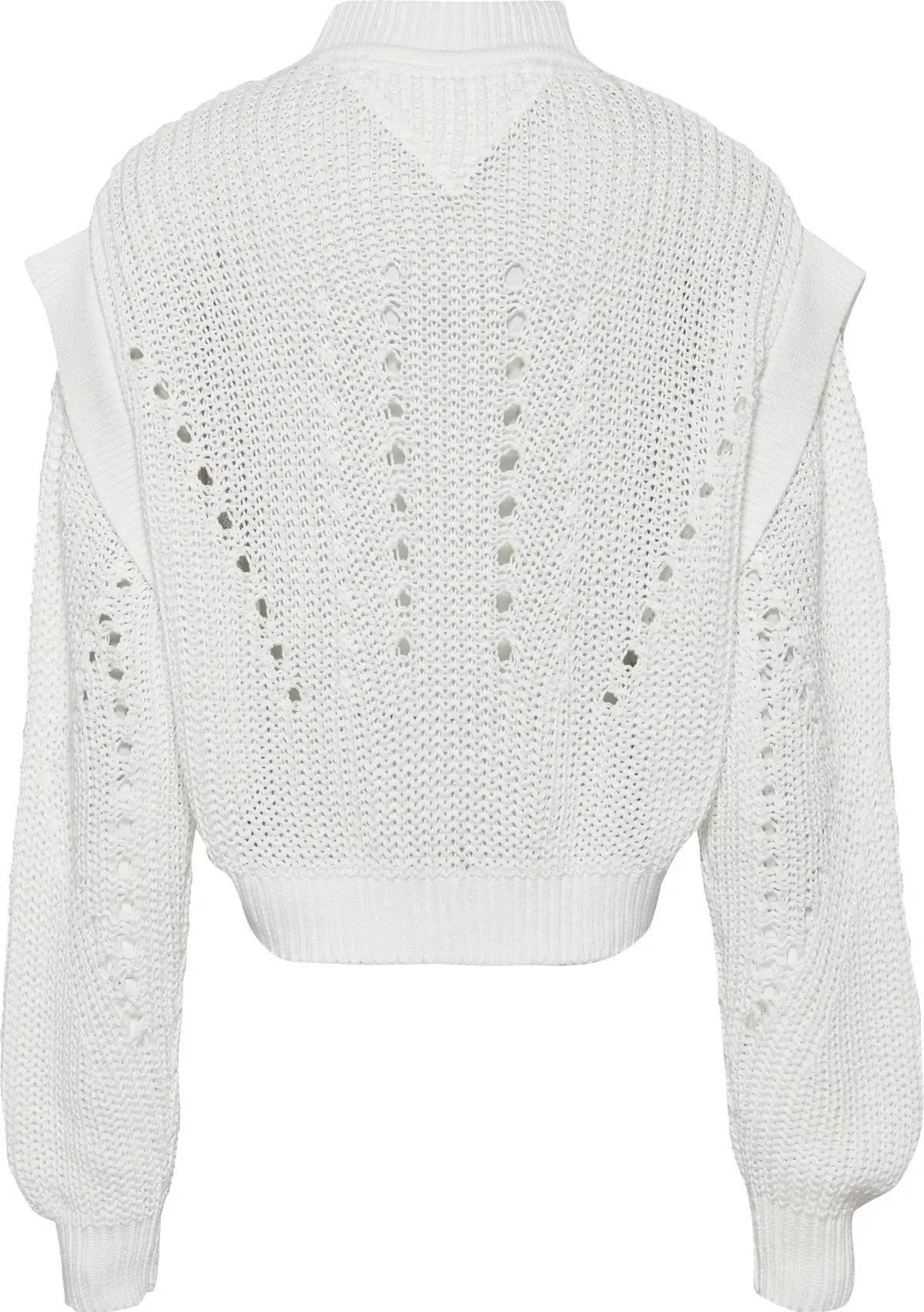 Tommy Hilfiger TJW OVRSZD FLAG STIT Kadın Krem Kazak