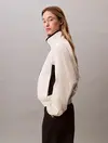 Calvin Klein RETRO TRACK JACKET Bej Kadın Ceket Calvin Klein RETRO TRACK JACKET Bej Kadın Ceket