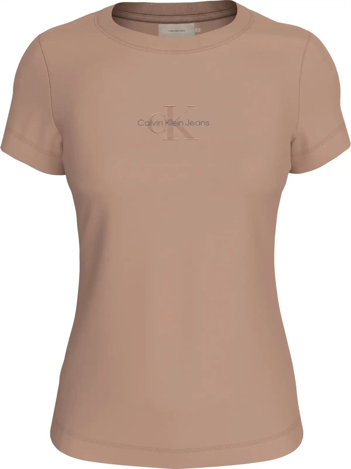 Calvin Klein MONOLOGO SLIM TEE, TGW Pembe Kadın T-Shirt & Polo