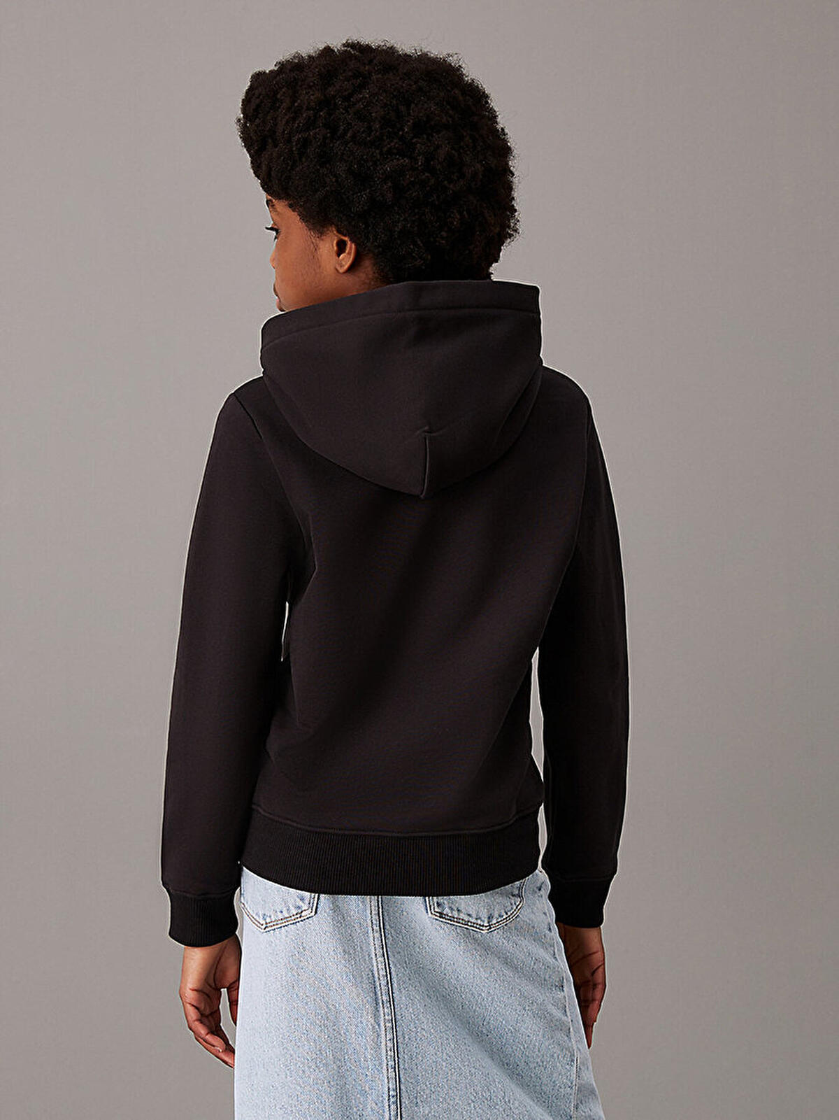 Calvin Klein INST. LOGO REG. TERR, BEH Siyah Unisex Sweatshirt