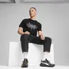 Puma GRAPHICS Skateboard Tee Siyah Erkek T-Shirt & Polo