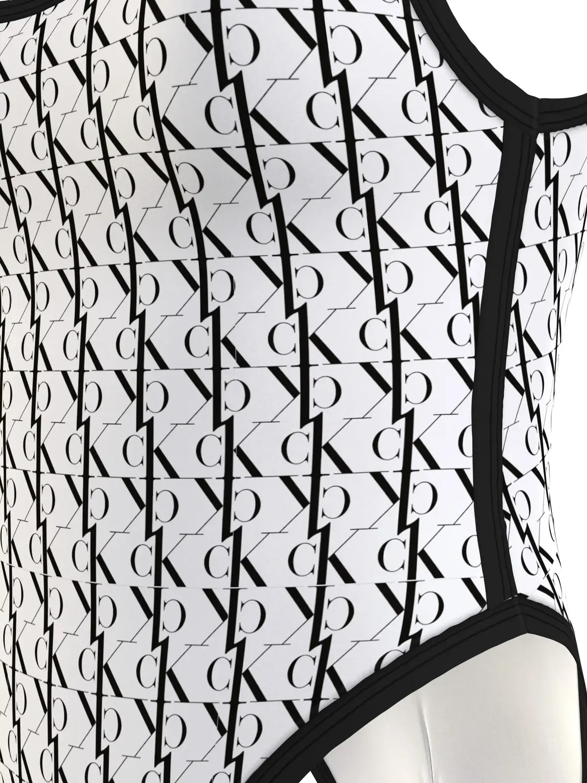 Calvin Klein SCOOP BACK ONE PIECE Kadın Beyaz Mayo