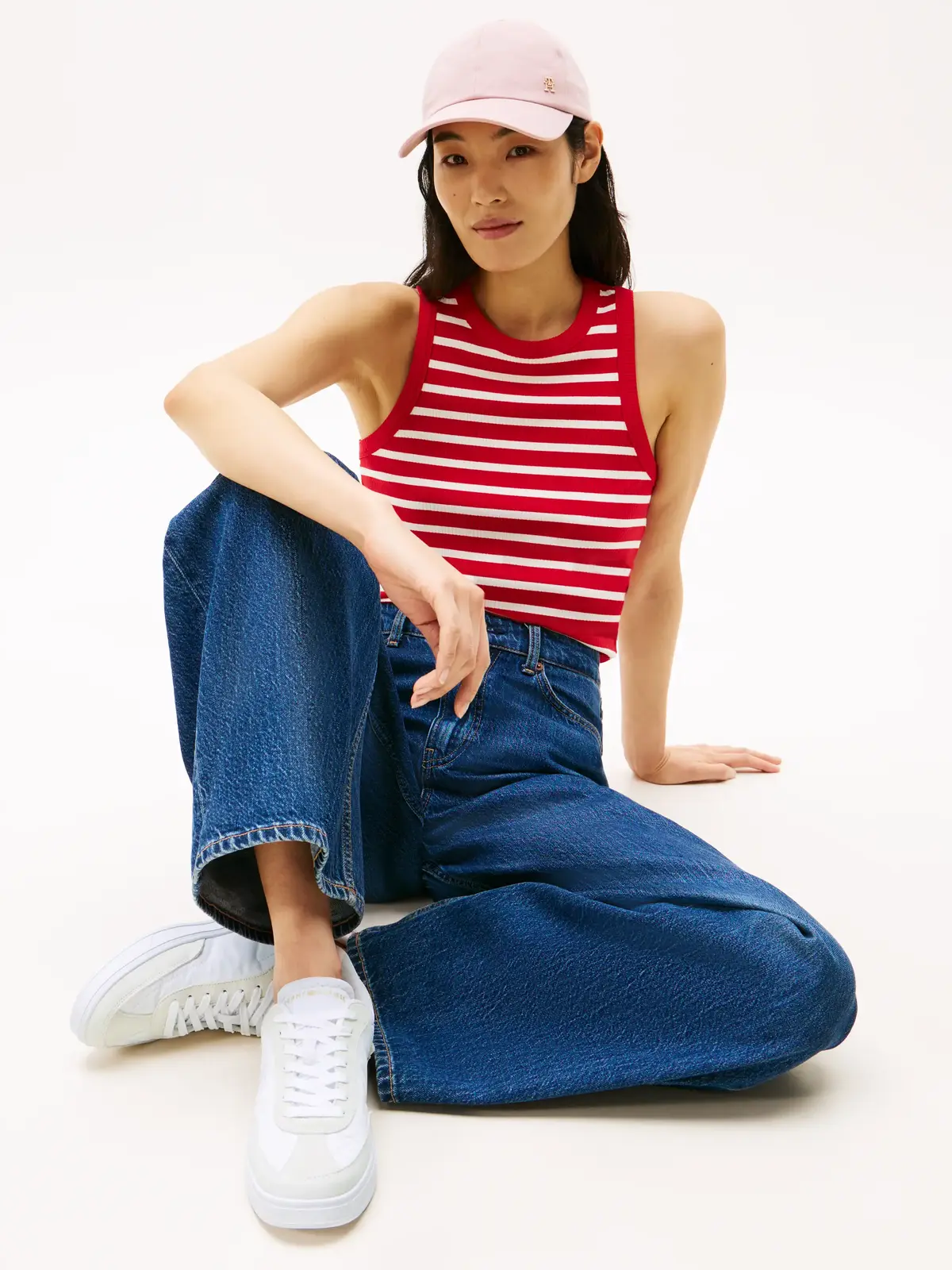 Tommy Hilfiger TH HERITAGE SNEAKER Beyaz Kadın Spor Ayakkabı & Sneaker