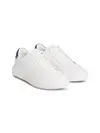 Calvin Klein LOW TOP LACE UP LTH, 0K6 Beyaz Erkek Spor Ayakkabı