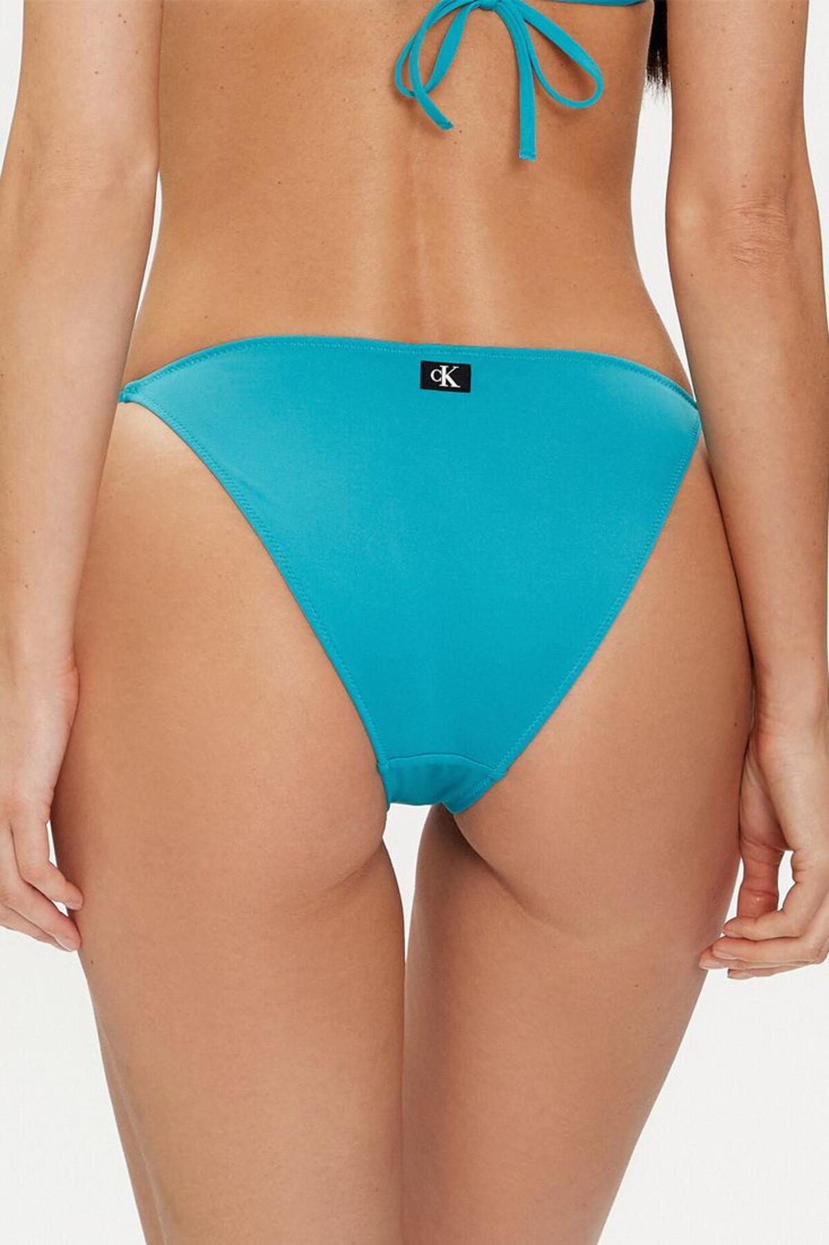 Calvin Klein STRING SIDE TIE Mavi Kadın Bikini Altı