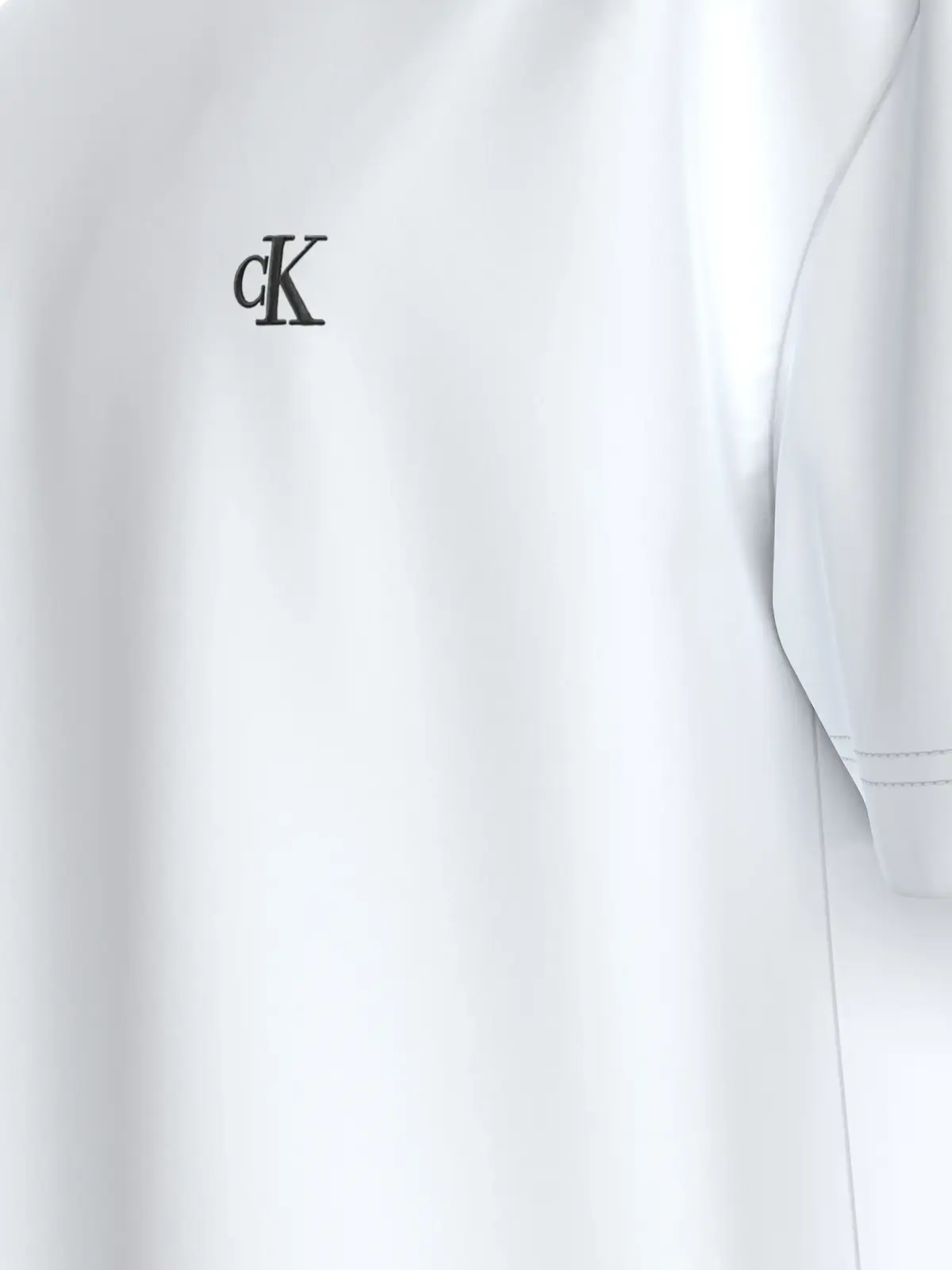 Calvin Klein Beyaz Erkek T-Shirt & Polo