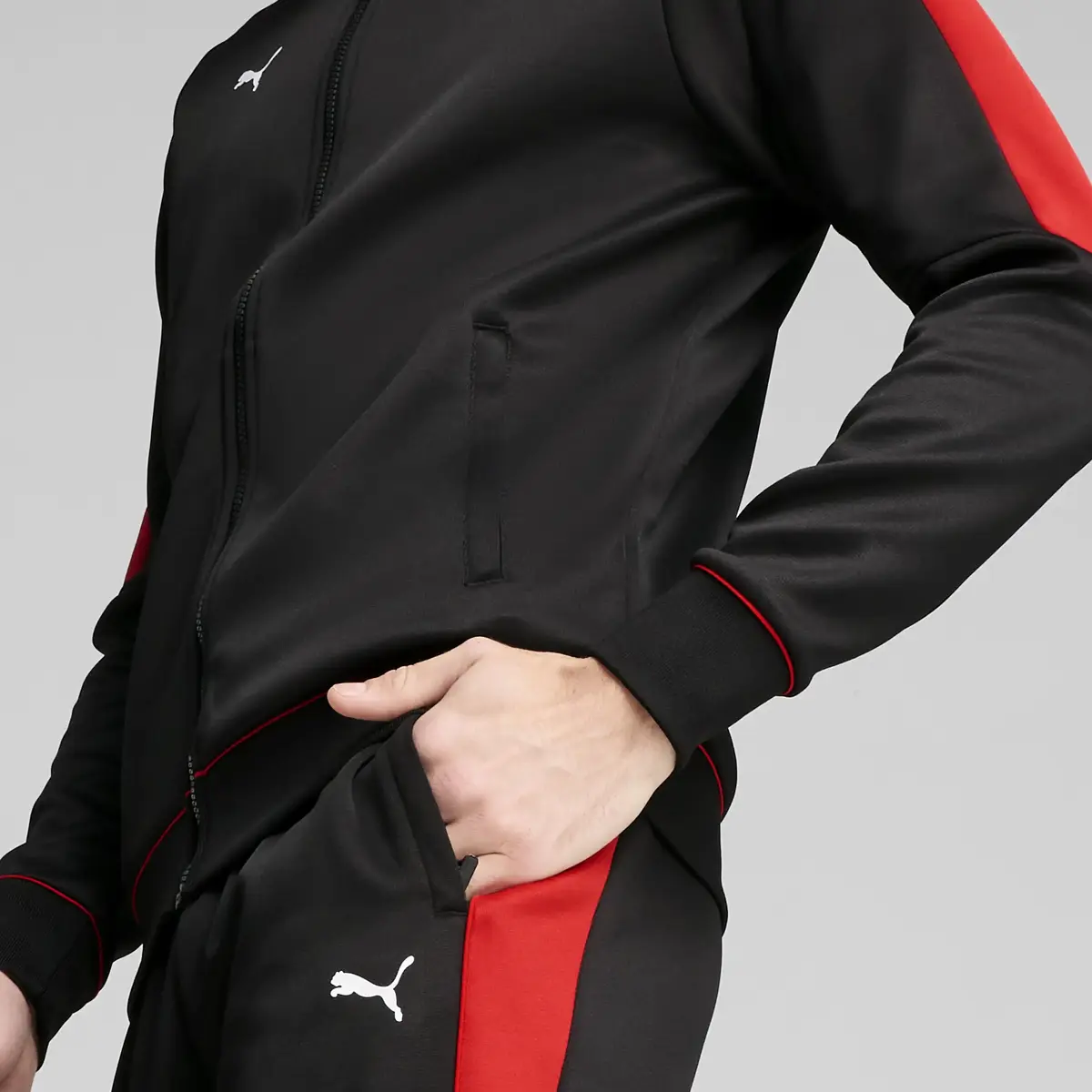 PUMA Ferrari Race MT7 Jacket Siyah Erkek Ceket