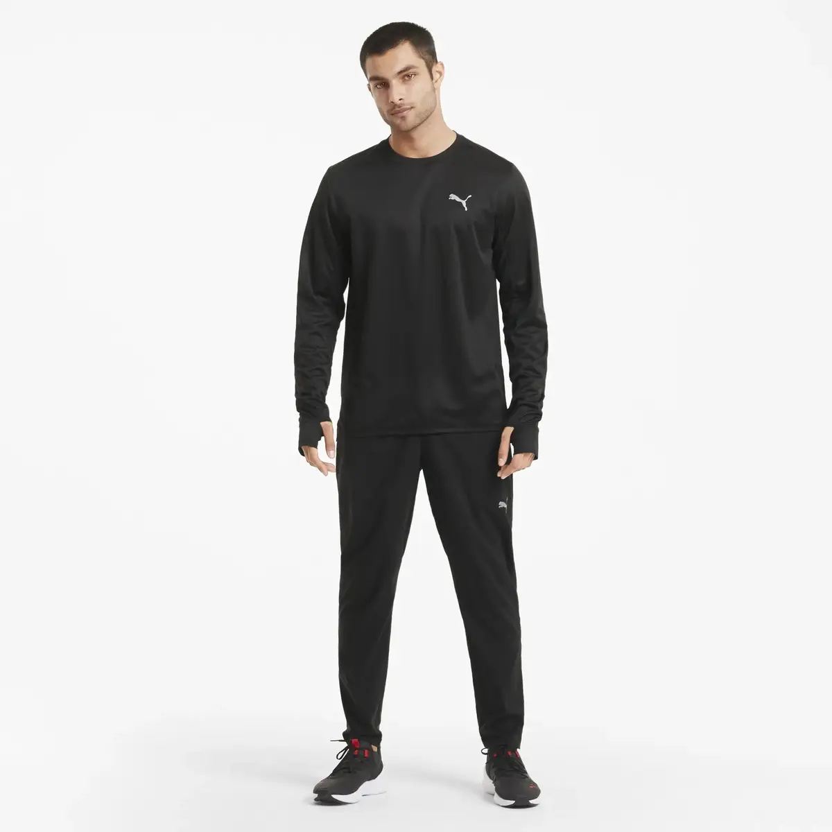 Puma Run Fav Ls Tee Siyah Erkek Koşu Ve Performans Uzun Kollu T-Shirt