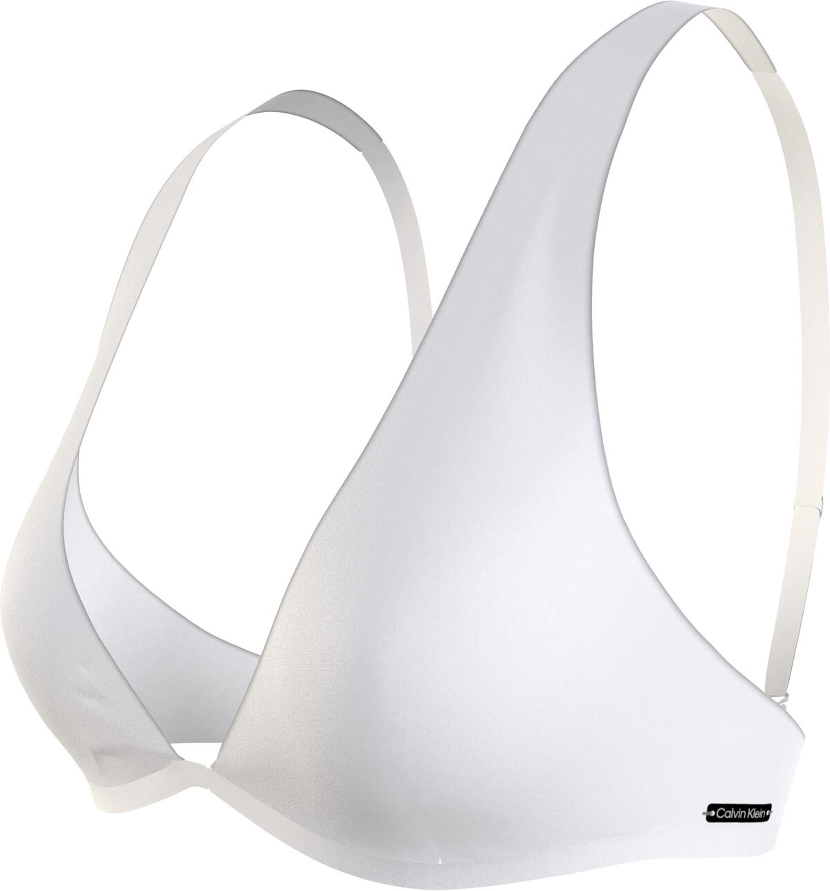 Calvin Klein FIXED TRIANGLE-RP Kadın Beyaz Bikini Üstü