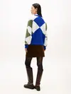 Tommy Hilfiger ALPACA BLEND ARGYLE, 0ZU Mavi Kadın Kazak