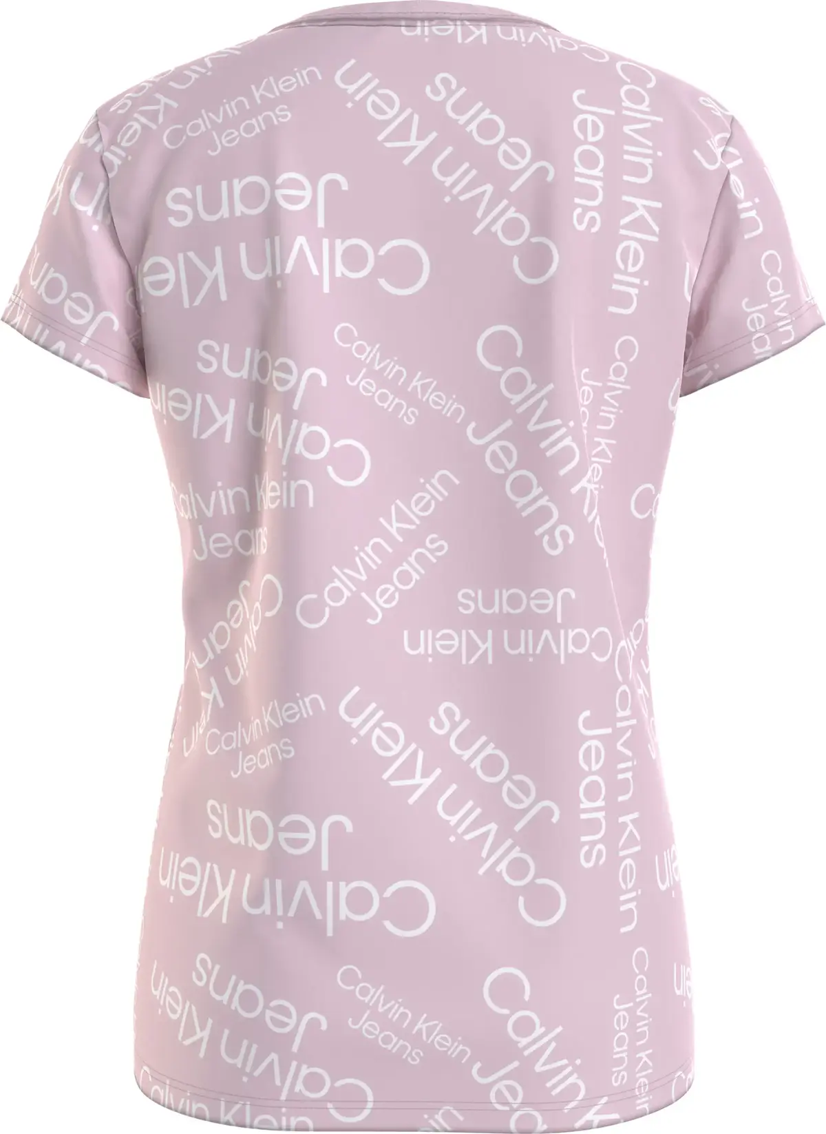 Calvin Klein STACKED LOGO AOP T-S Kadın Pembe T-Shirt