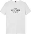 Tommy Hilfiger MONOTYPE 1985 REG TE, YBR Beyaz Erkek Çocuk  T-Shirt & Polo