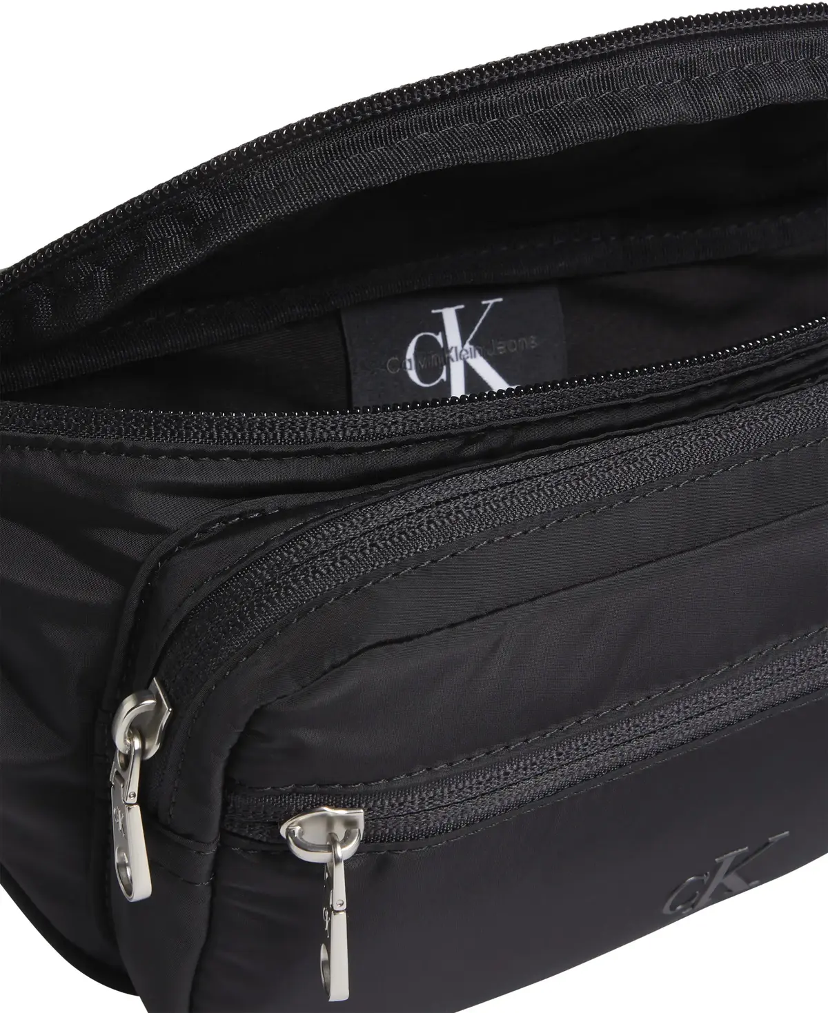 Calvin Klein OVER WEBBING WAISTBA Erkek Siyah Bel çanta
