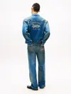 Tommy Hilfiger PLEATED TRUCKER JACK, 1A5 Erkek Mavi Kot Ceket
