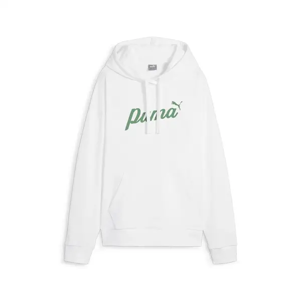 Puma ESS+ BLOSSOM Script Hoodie TR Beyaz Kadın Sweatshirt