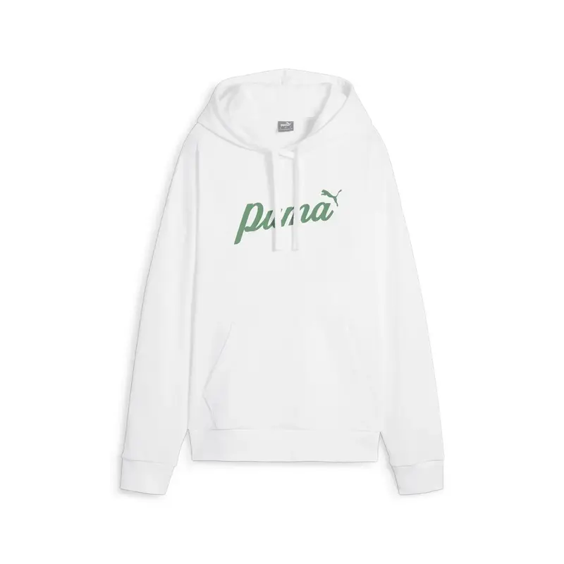 Puma ESS+ BLOSSOM Script Hoodie TR Beyaz Kadın Sweatshirt