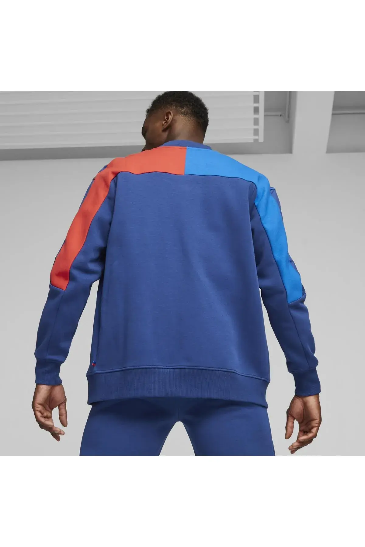 Puma BMW MMS MT7 Sweat Jacket Mavi Erkek Fermuarlı Sweatshirt