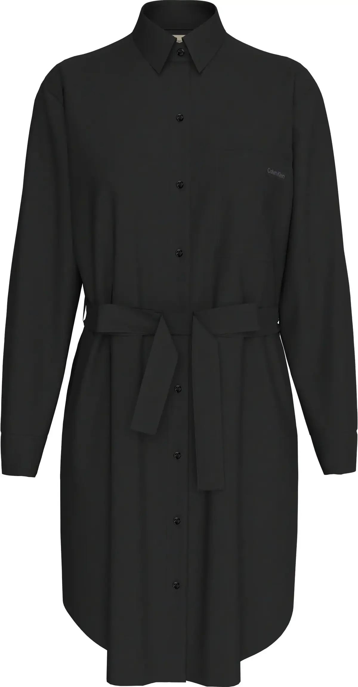 Calvin Klein LYOCELL SHIRT DRESS, BEH Siyah Kadın Elbise-Etek