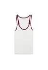 Calvin Klein CTN RIB TANK WITH Beyaz Kadın Atlet