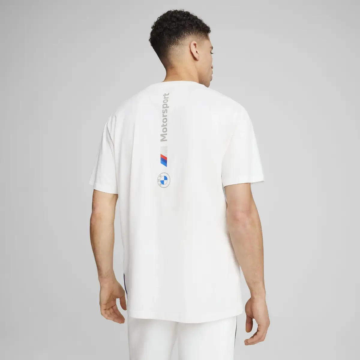 Puma BMW MMS NEW ESS LOGO TEE Beyaz Erkek T-Shirt