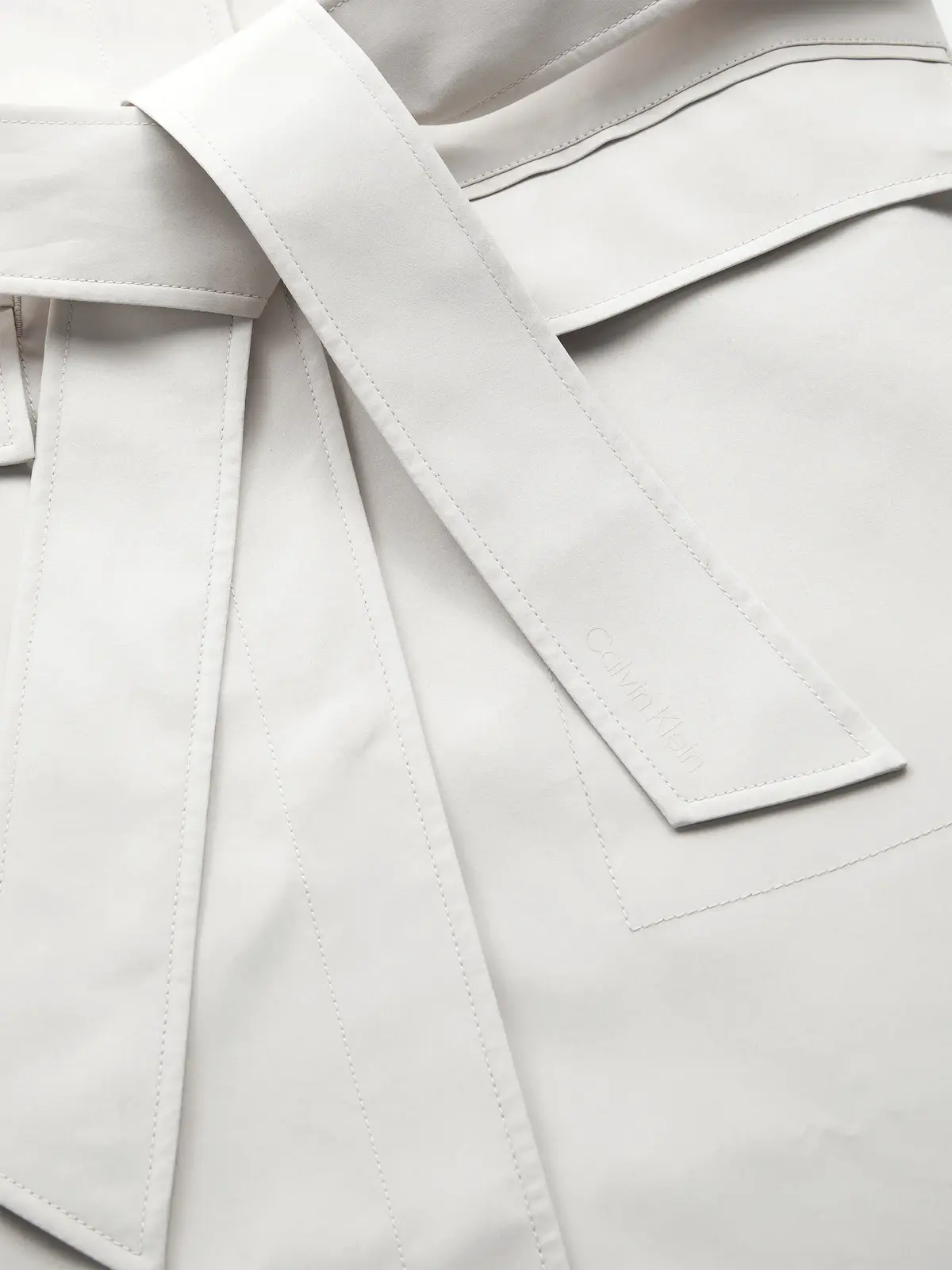 Calvin Klein TECHNICAL TRENCH COA Kadın Krem Trençkot