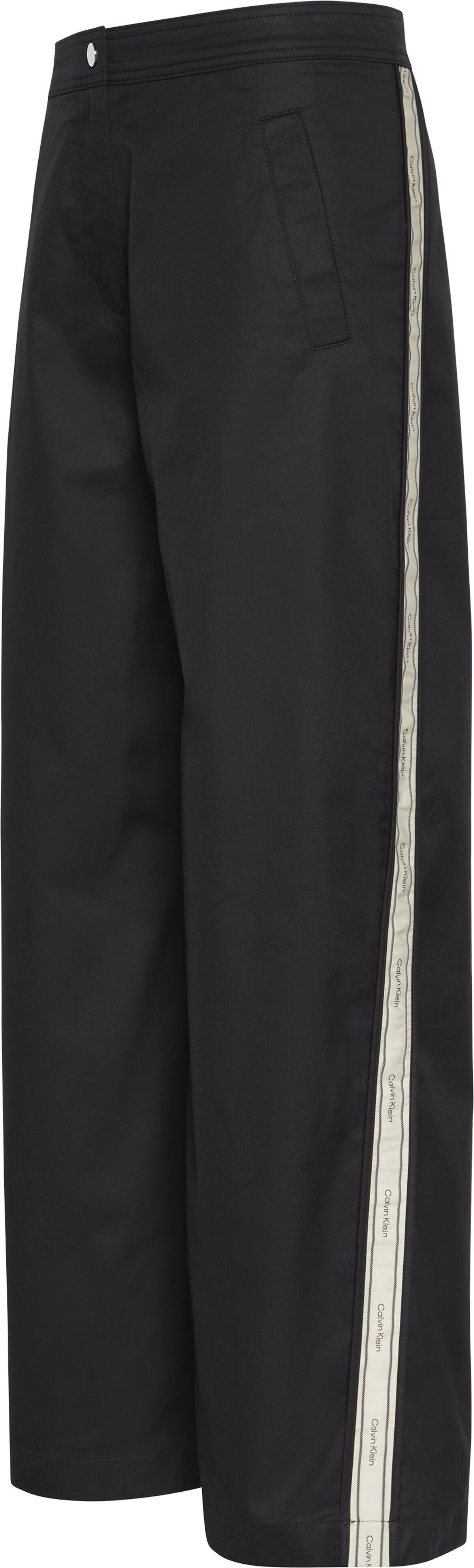 Calvin Klein COTTON TWILL AOP LOGO STRIPE PAN Siyah Kadın Pantolon Calvin Klein COTTON TWILL AOP LOGO STRIPE PAN Siyah Kadın Pantolon