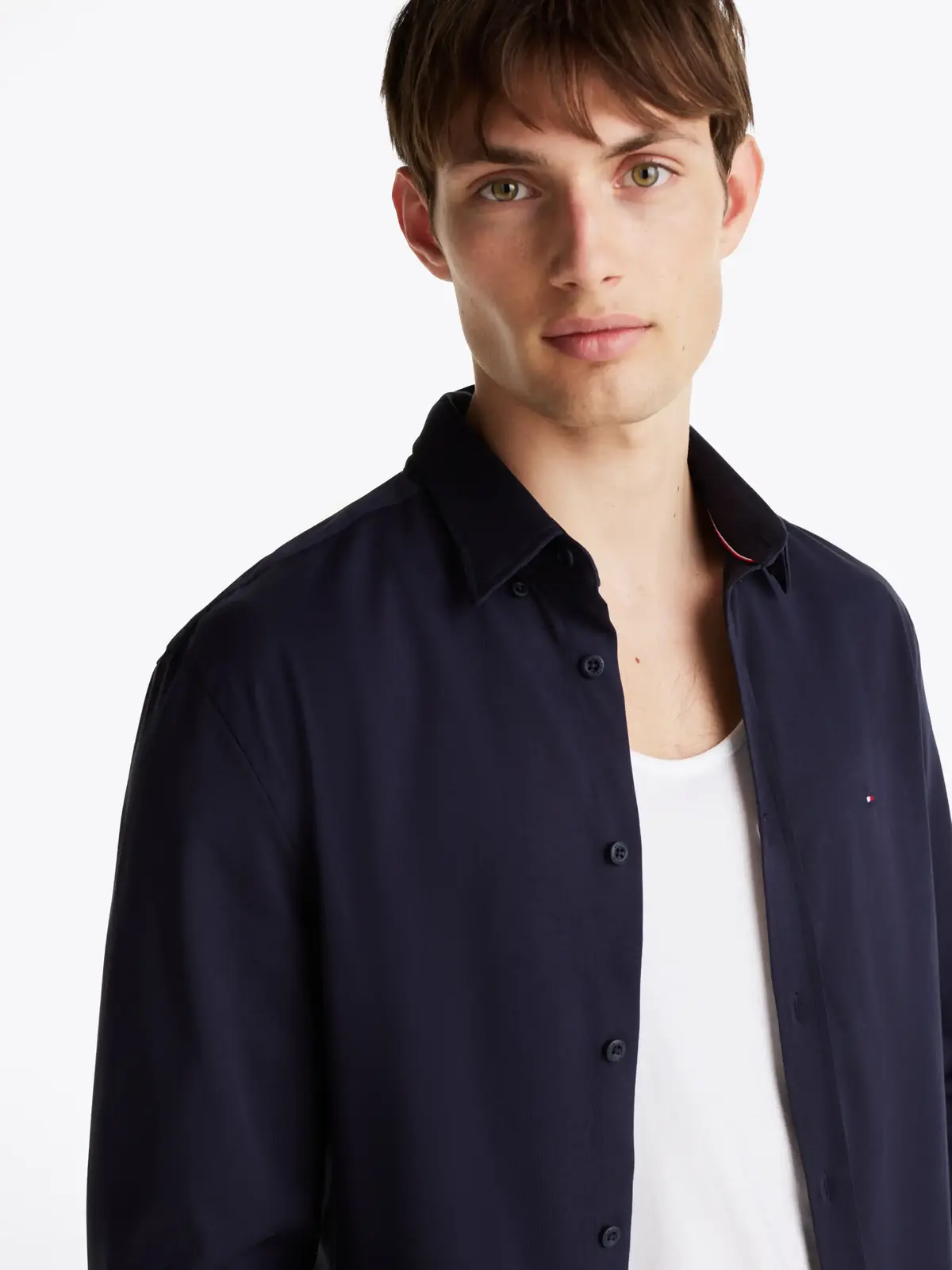 Tommy Hilfiger PERFORMANCE KNIT SOL, DAF Lacivert Erkek Gömlek