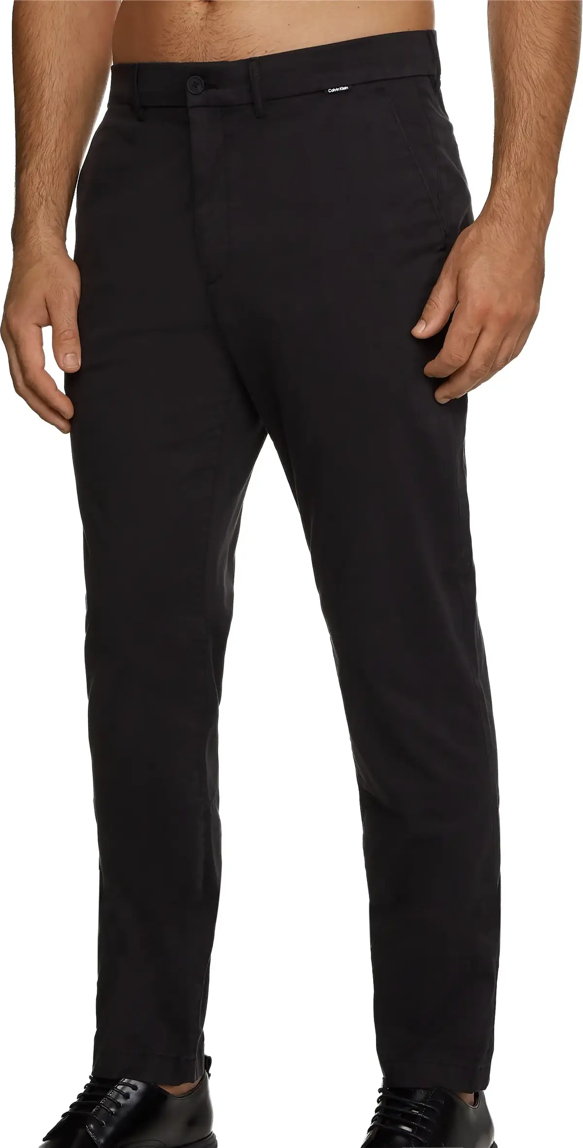 Calvin Klein SLIM FIT GARMENT DYE Erkek Siyah Chino
